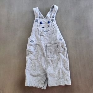 Carter's Gray Baby Overalls 18M